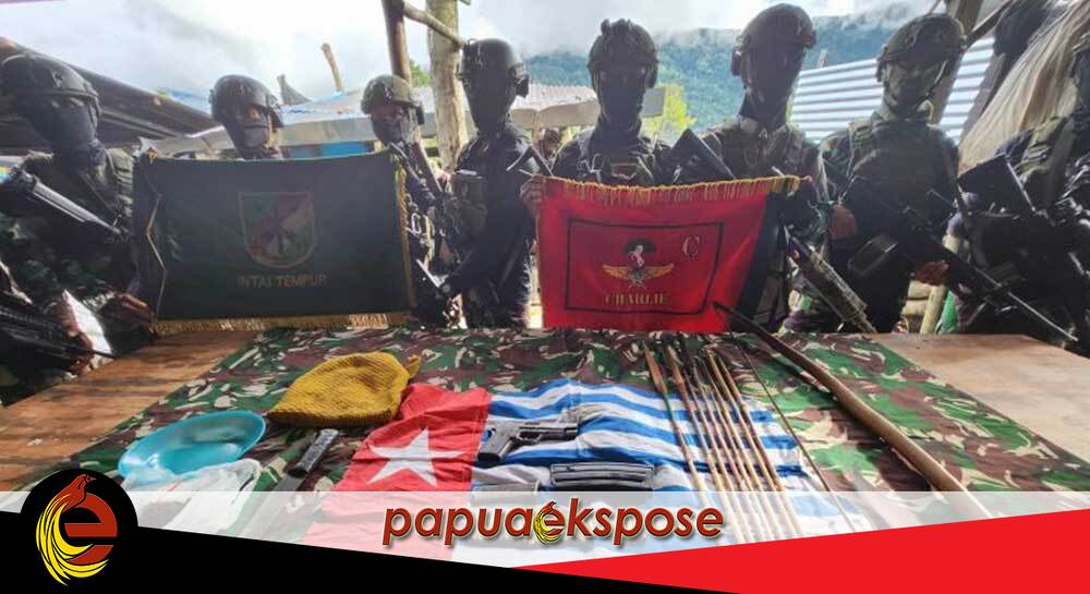 Dua Anggota OPM Pimpinan Egianus Kogoya Ditembak Pasukan TNI Habema, Pistol FN dan Magasin Disita