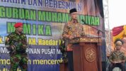 Ketua Umum Pengurus Pusat (PP) Muhammadiyah, KH. Haedar Nashir melawat ke Kabupaten Mimika, Provinsi Papua Tengah Kamis, (16/2/23).