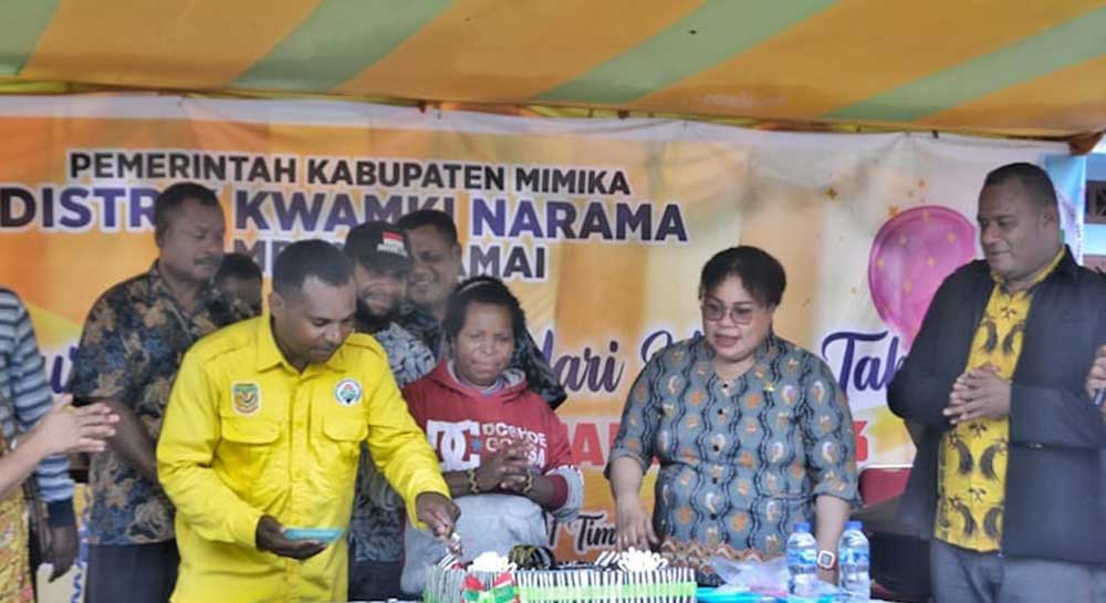 Pemerintah Kampung (Pemkam) Damai, Distrik Kwamki Narama, Kabupaten Mimika, Provinsi Papua Tengah menggelar Ibadah Syukuran