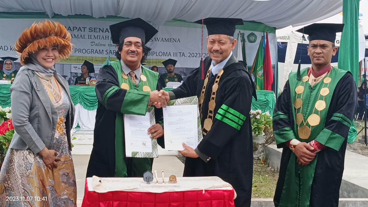Universitas Amal Ilmiah (UNA'IM) Yapis Wamena, Provinsi Papua Pegunungan menandatangani Memorandum of Understanding (MoU) bersama Global Academy of Finance and Management (GAFM) wilayah Asia Pasifik dalam upaya meningkatkan mutu pendidikan.