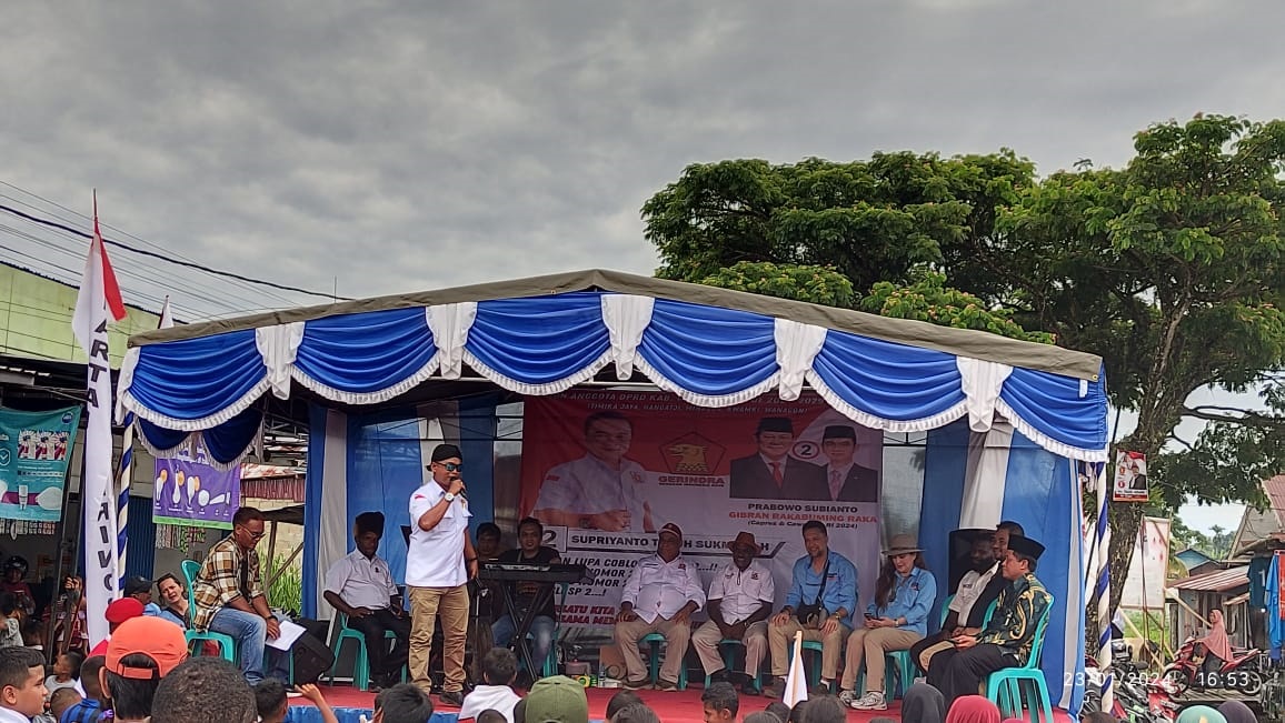 Maju mencalonkan diri sebagai Anggota DPRD Mimika dari Partai Gerakan Indonesia Raya (Gerindra), Supriyanto Teguh Sukma,