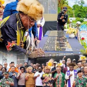 Bupati Kabupaten Mimika, DR Eltinus Omaleng, Selasa (20/2/2024) meresmikan 11 bangunan kantor baru nan megah di lingkup Pemerintah