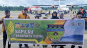 Kafilah atau Kontingen MTQ XXX tingkat Provinsi se Tanah Papua dari Kabupaten Deiyai telah mendarat dan tiba di Timika Kabupaten Mimika Provinsi Papua Tengah Rabu (19/6/2024) siang.