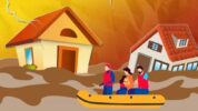 Jalan poros Kampung Naena Muktipura SP 6 menuju SP5, Kabupaten Mimika, Papua Tengah macet parah sejak Jumat, akibat hujan deras