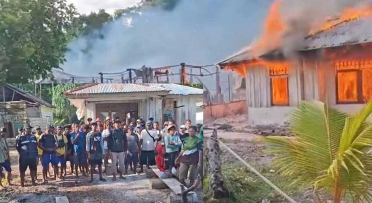 Gubernur Papua Barat Daya Elisa Kambu bereaksi keras terhadap aksi pembakaran 5 (lima) rumah bantuan milik Pemkab Raja Ampat yang diduga