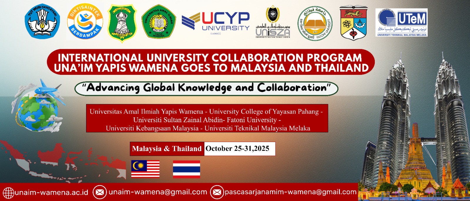 55 Mahasiswa UNAIM Yapis Wamena ke Malaysia dan Thailand Ikuti Lokakarya Regional Asia Tenggara 2 IMG 20251022 WA0033